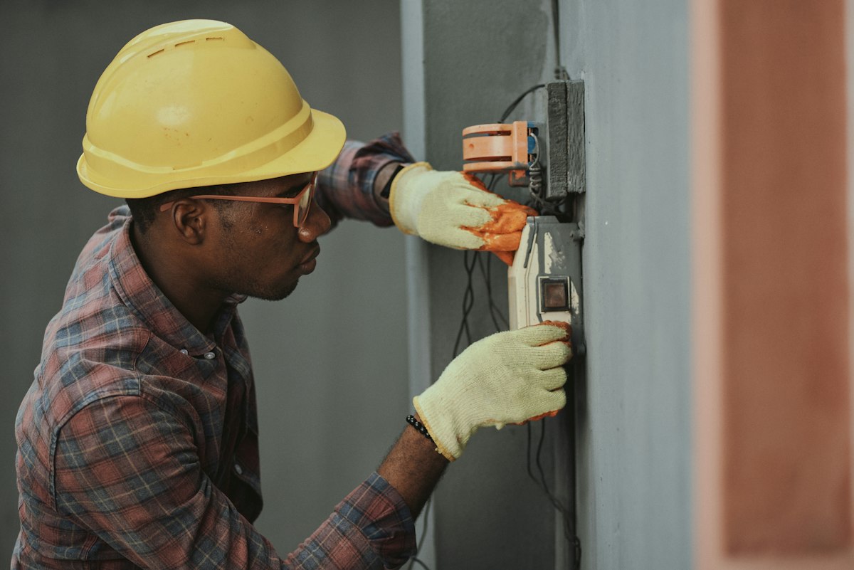 Professional drain technician ready to help